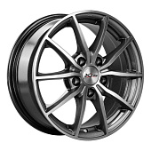 X'trike Belgee S50 6.5x15 5*114.3 ET38 DIA54.1 HSB/ FP/Графитовый с алмазной проточкой